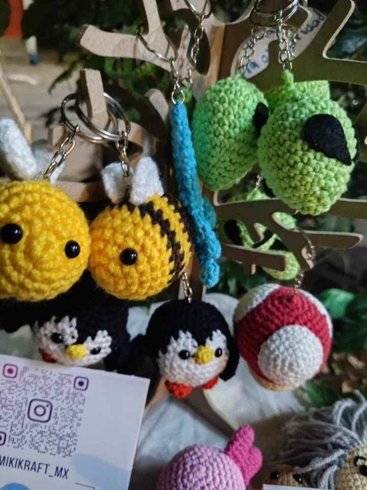 Llaveros a crochet