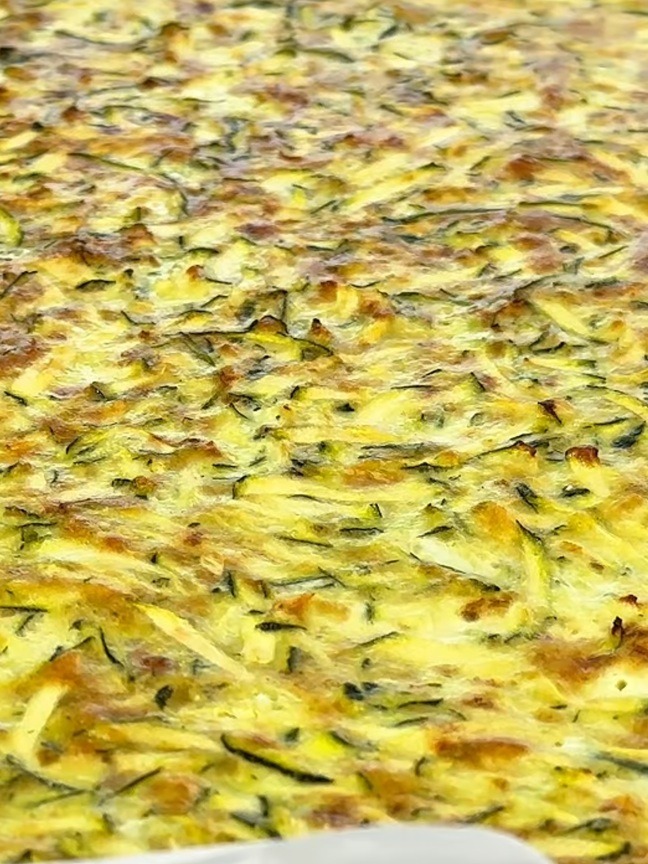 Bake until the surface is firm and dry
