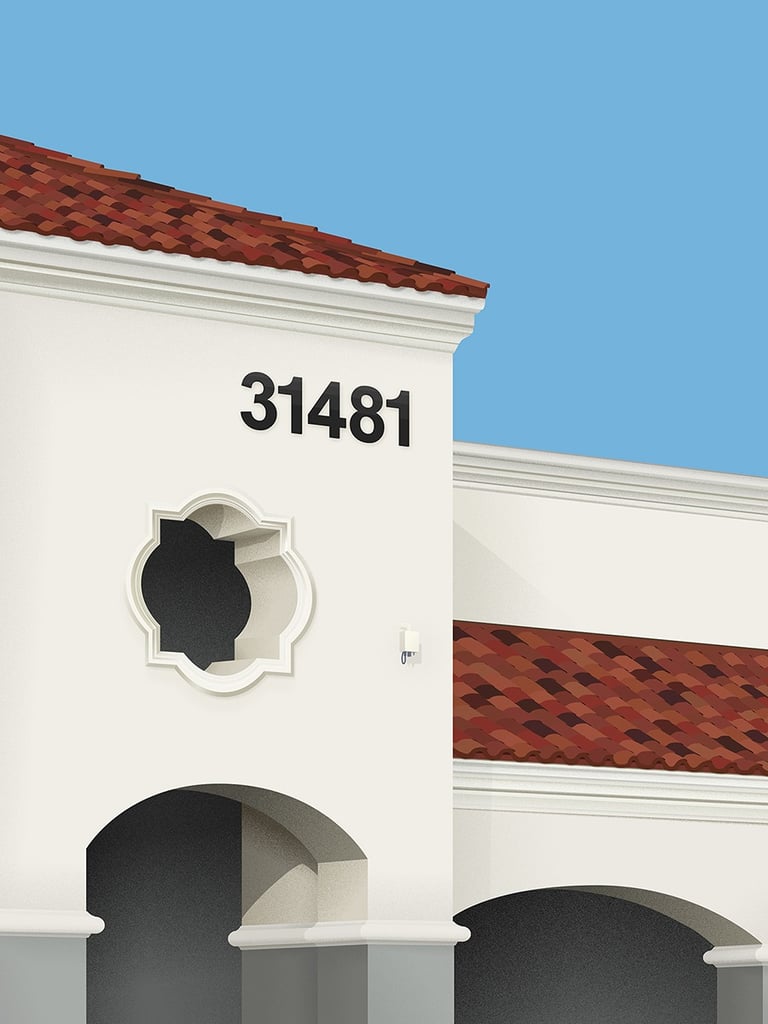 Rancho Santa Margarita illustration - vector realism art