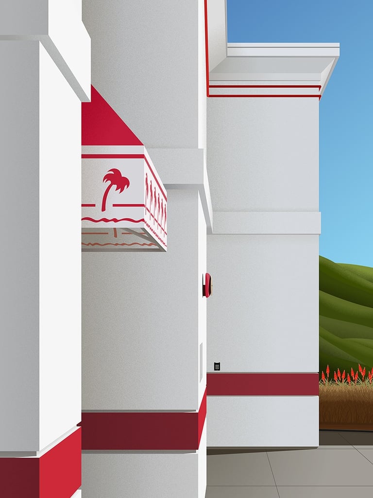 In N Out vector illustration art