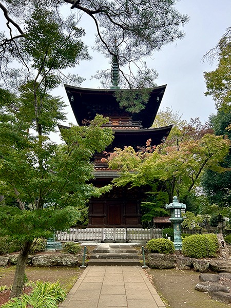 Pagode à 3 étages du Gotokuji temple