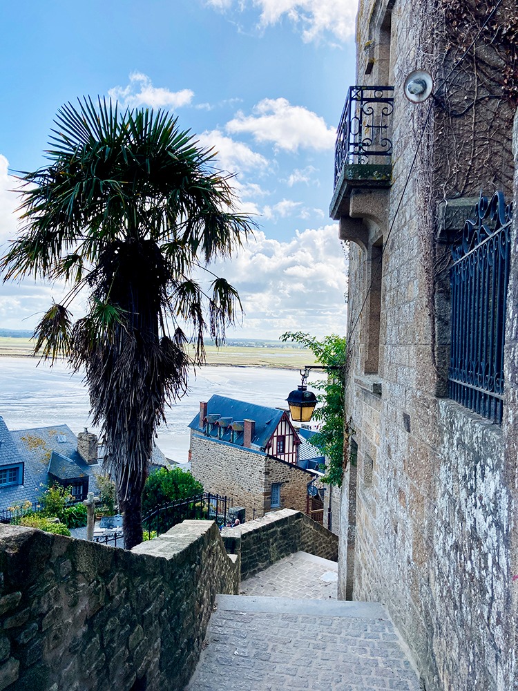 Sur les remparts du Mont-Saint-Michel