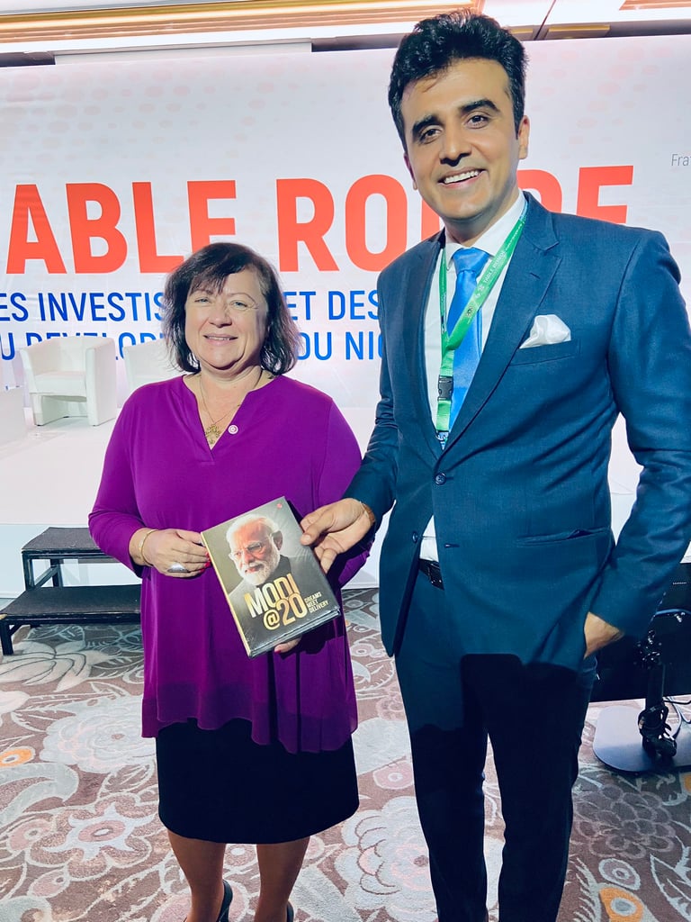 President of Chamber India Mr. Abhinav Balyan with Parliamentary Secretary of BMZ, Germany