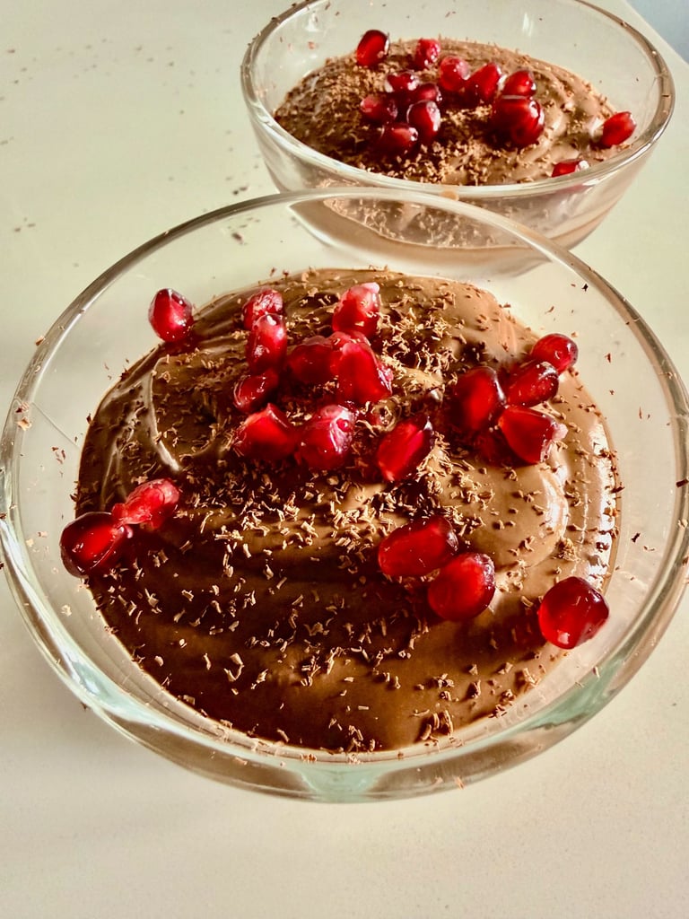 This mousse is proof that healthy eating can feel decadent. Silken tofu supports muscle recovery and