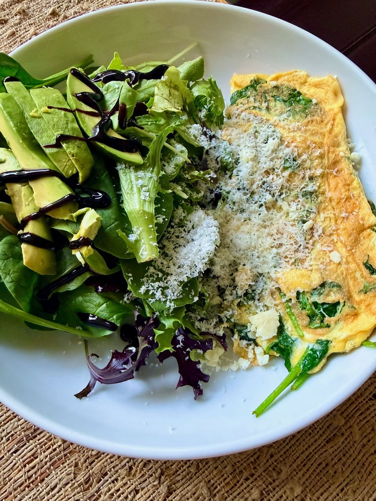 Spinach Scrambled Eggs