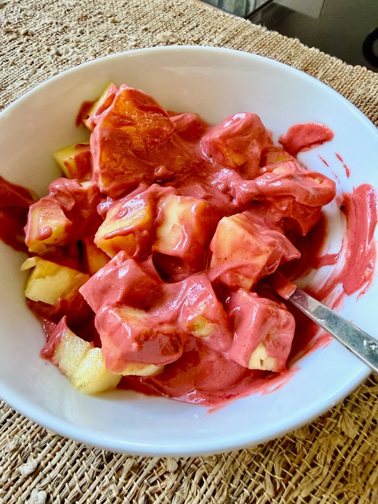 Beet Glow Protein Bowl with Greek Yoghurt & Pineapple