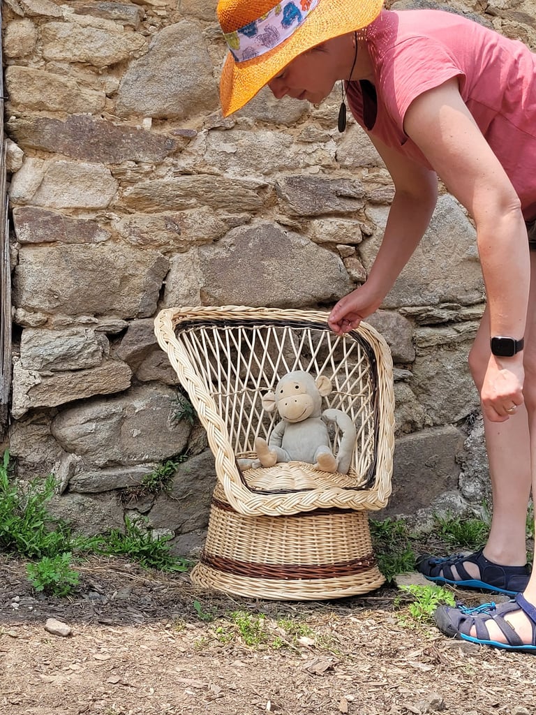 Fauteuil en osier - Atelier Saule Sister