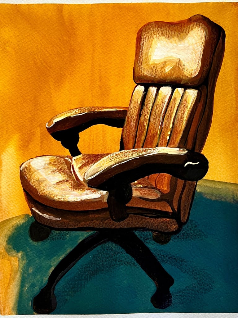 Gouache and Colouring Pencils, A4