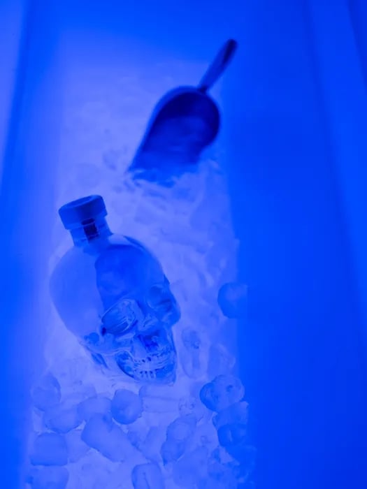 Glow Bar captured during an Anniversary Celebration in Birkdale, Redlands - party hire by SweetAz Co.