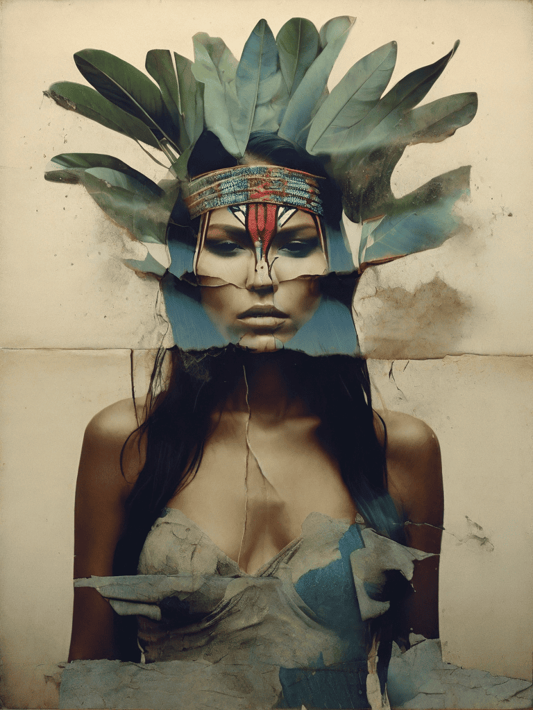 os Ilustração de uma imagem em formato de colagem digital, do artista visual Sérgio Astral