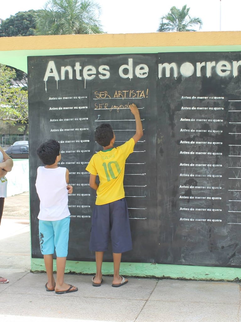 O Projeto de intervenção, Antes de eu Morrer