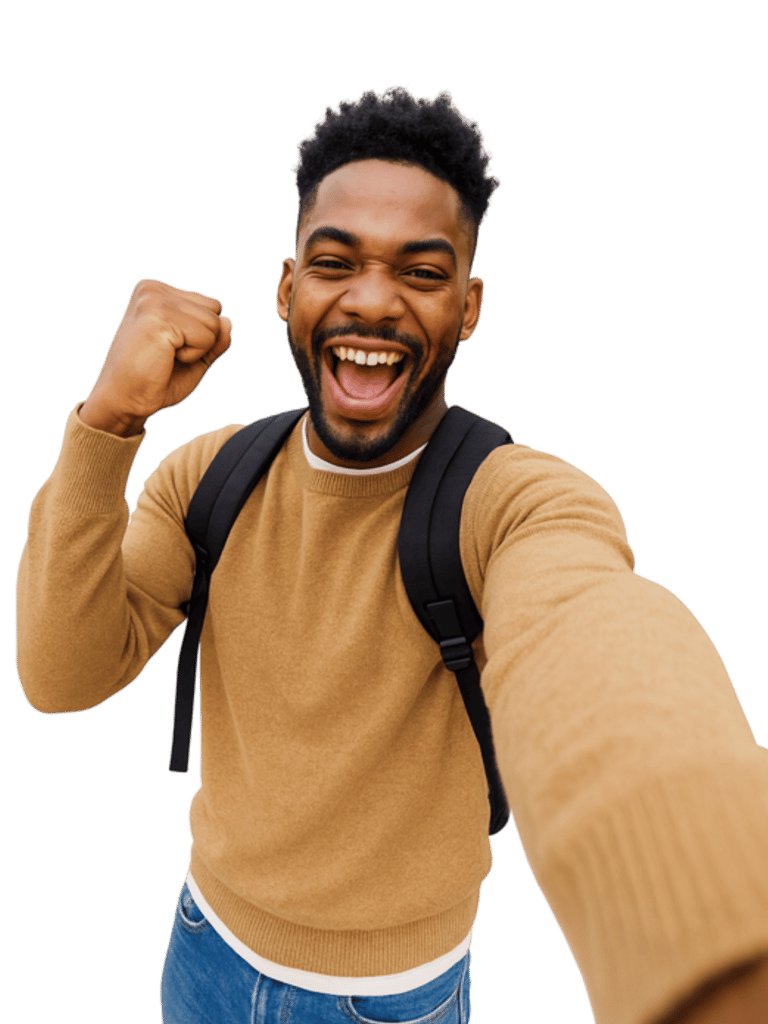 student completing career guidance assessment