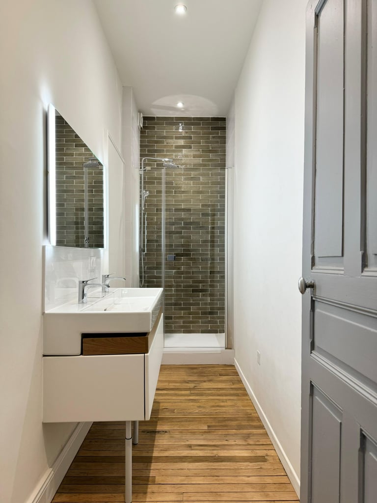 Recollet salle de bain renovée