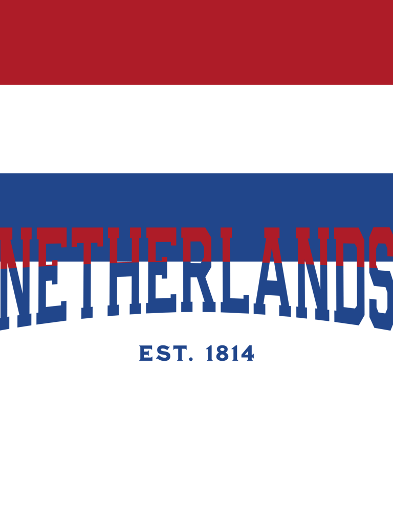 a red, white and blue logo with the word,'the word, and