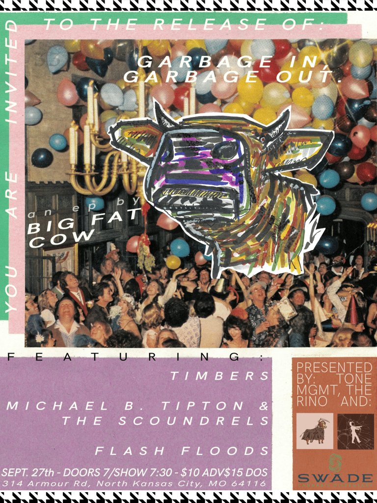Big Fat Cow celebrates the release of sophomore EP "Garbage In, Garbage Out."