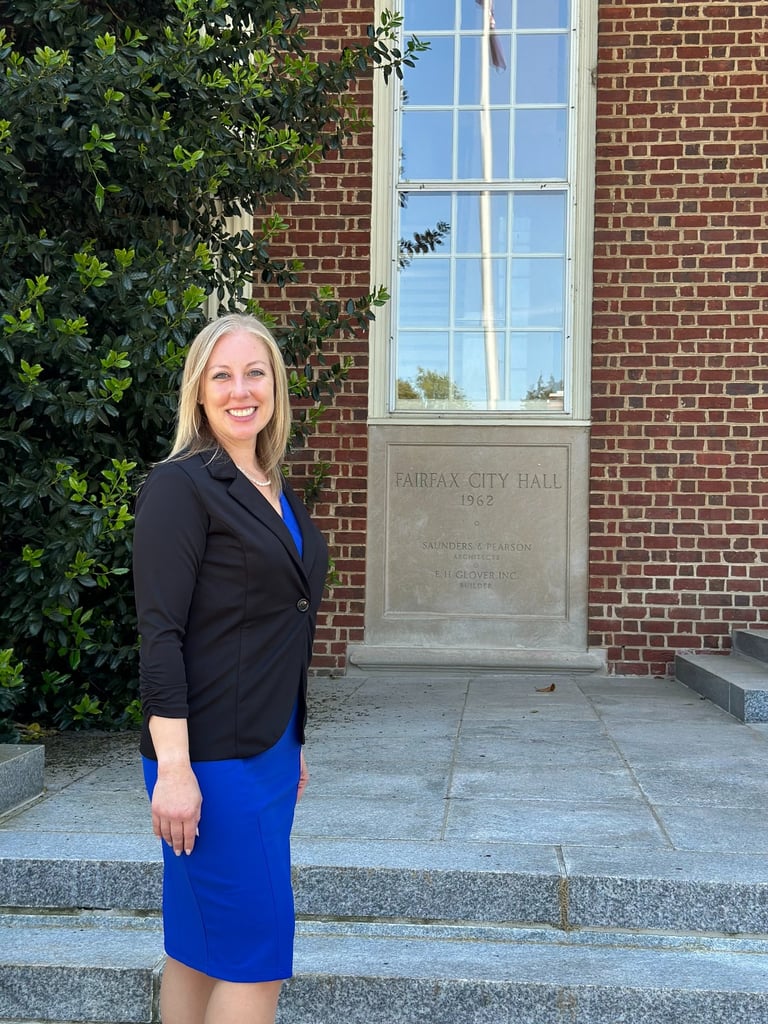 Rachel McQuillen at Fairfax City Hall