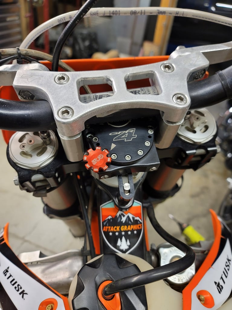 Modified KTM Steering Stabilizer