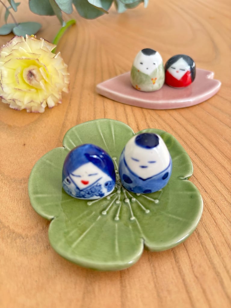 Décoration en porcelaine japonaise de Tobe Yaki