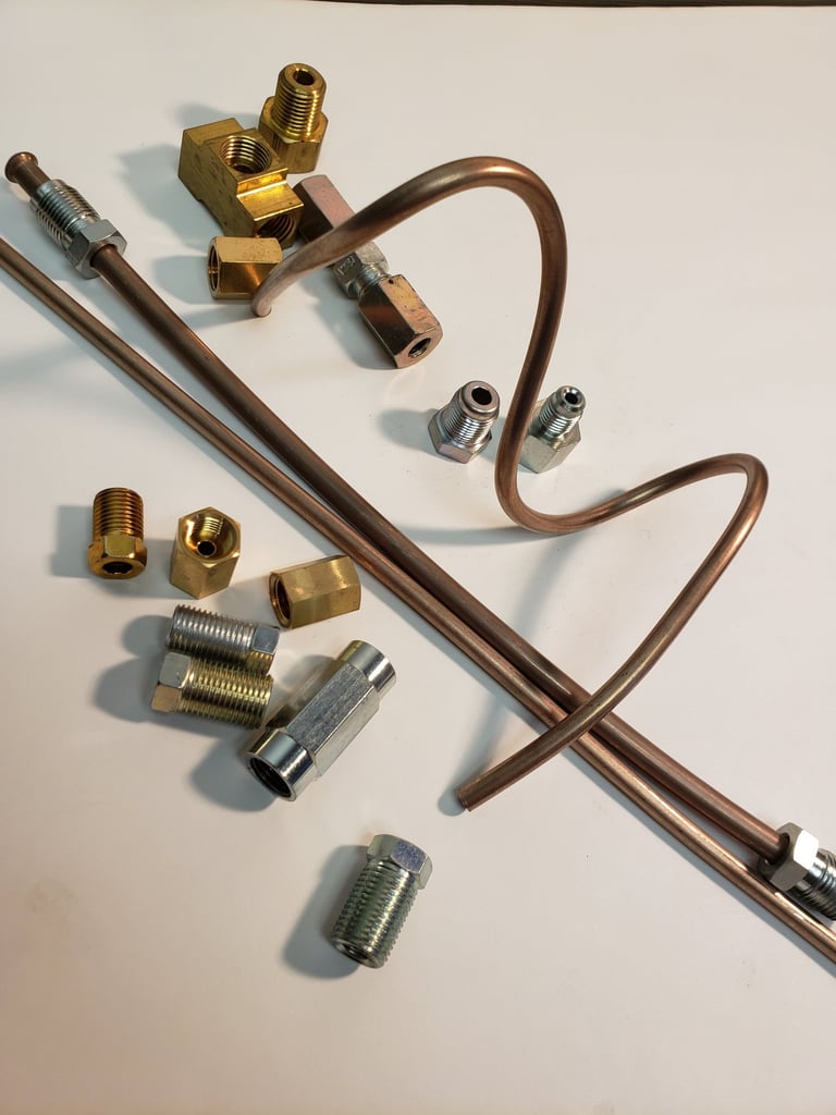 custom length brake lines fittings and brake hoses made to order while you wait or same day by the brake experts 260-426-3331