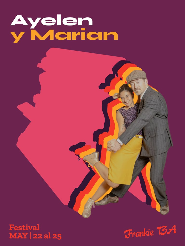 Profesores de Lindy Hop: Mariano Ballesteros y Ayelen Re