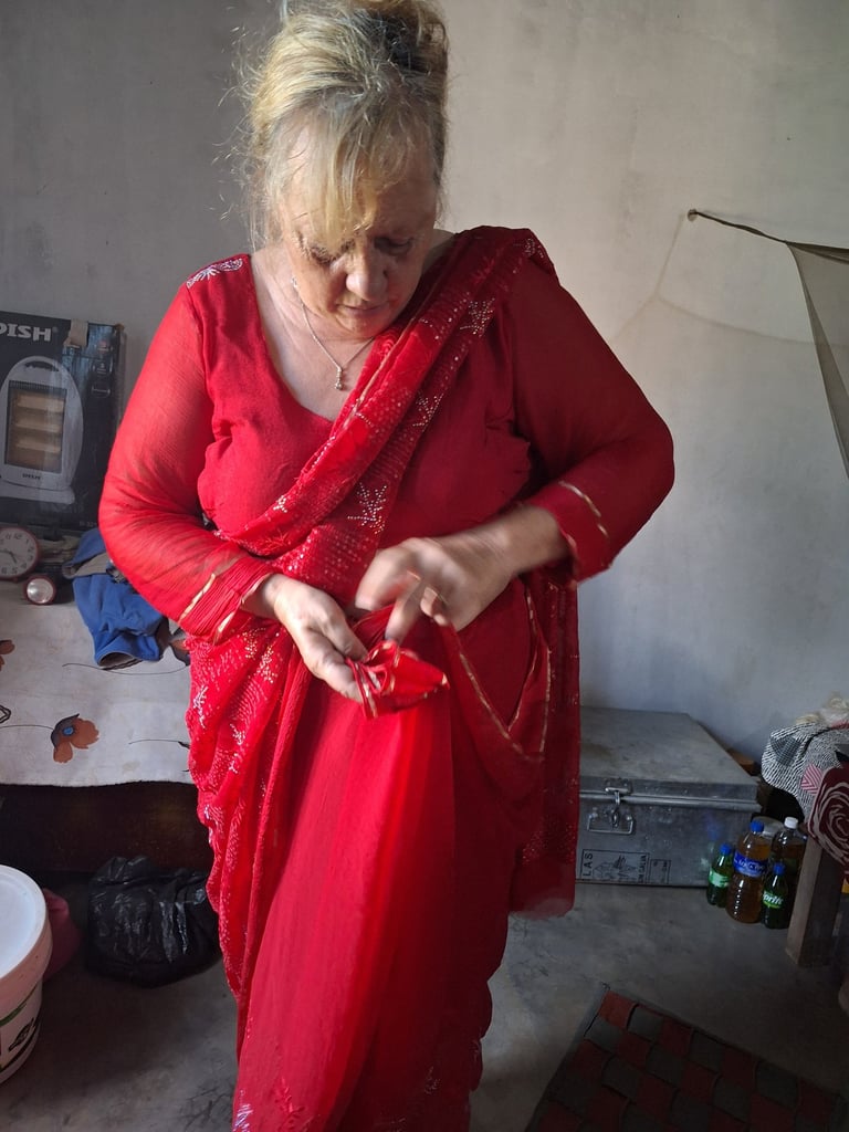 apprentissage au port du sari