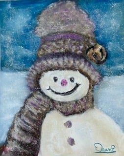 Snow Man By DawnE Krack of Dawn Art