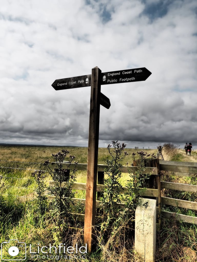 A Coastal Path Sign on Holly Island