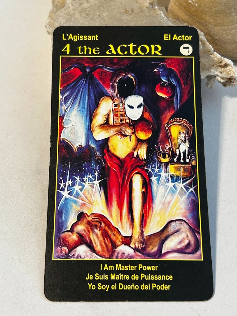 Career tarot reading for clarity at work Tarot Card 4 The Actor