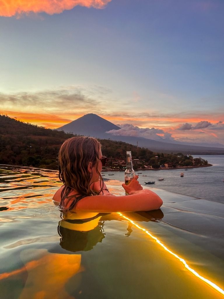 Sunset point Amed Beach Karangasem Bali