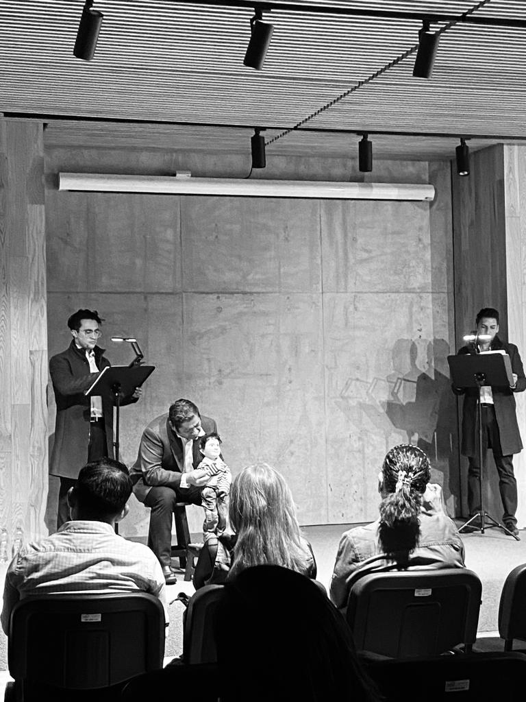 Homenaje a Mario Benedetti. Casa Cemefi; Fermín Martínez, Hector Muñoz, Ángel Noé, José Alfaro