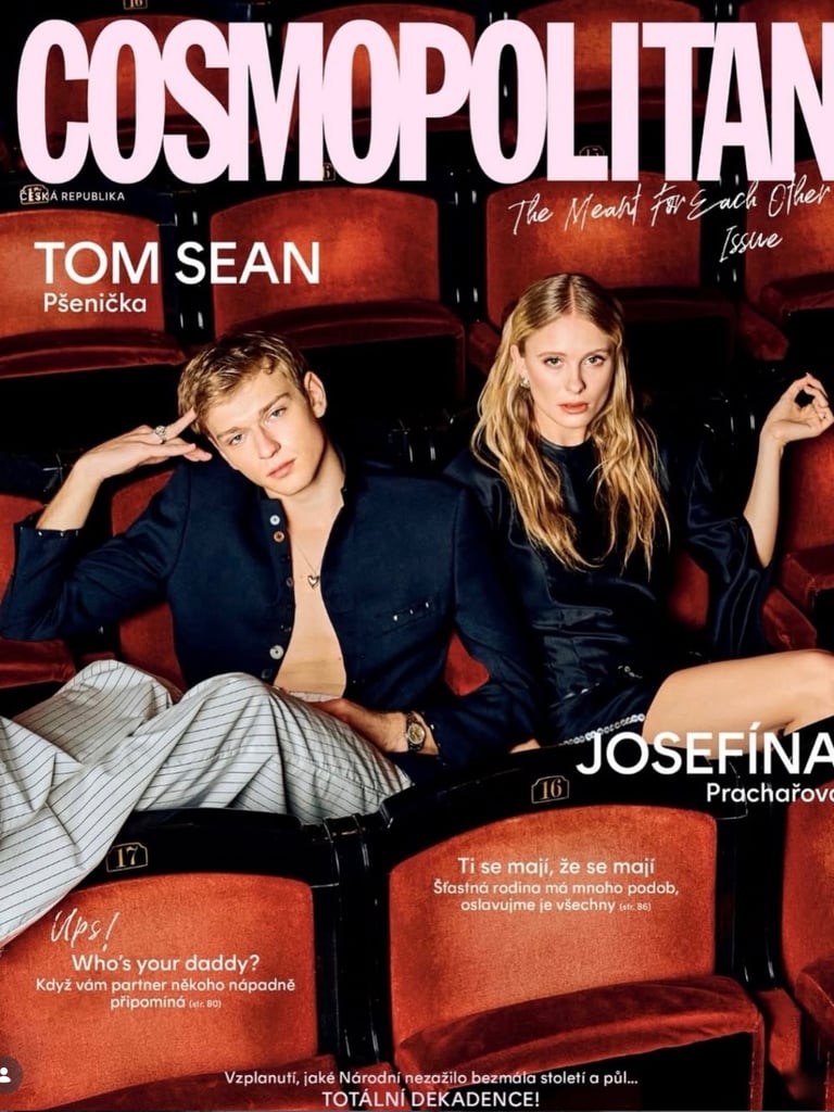 Sean Tomas Pšenička wears ALEXANDER BEL SS26 for Cosmopolitan (COVER), December, 2025