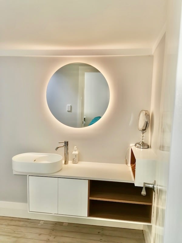custom built bathroom vanity Kawau renovation