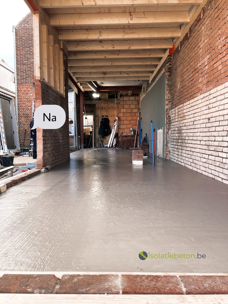 Isolatie uitvulling schuimbeton