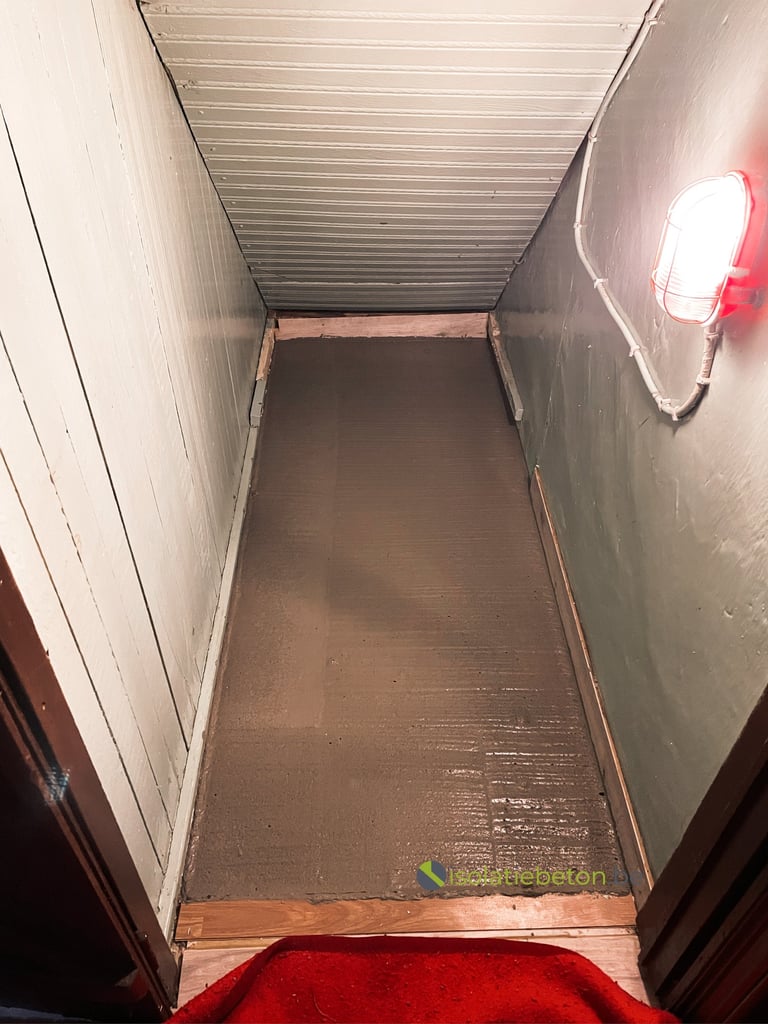 Isolatie opvullen kelders schuimbeton