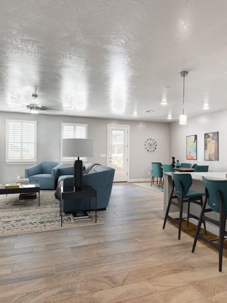 Living room with Shutters
