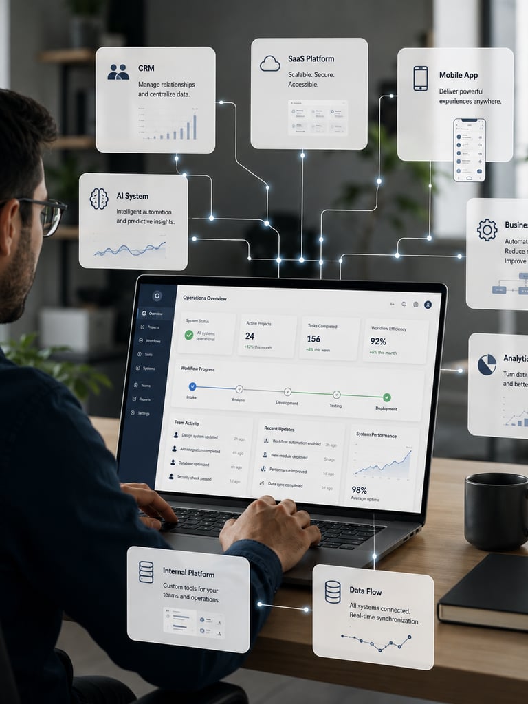 Connected business software solutions designed to improve visibility, coordination and operational efficiency.