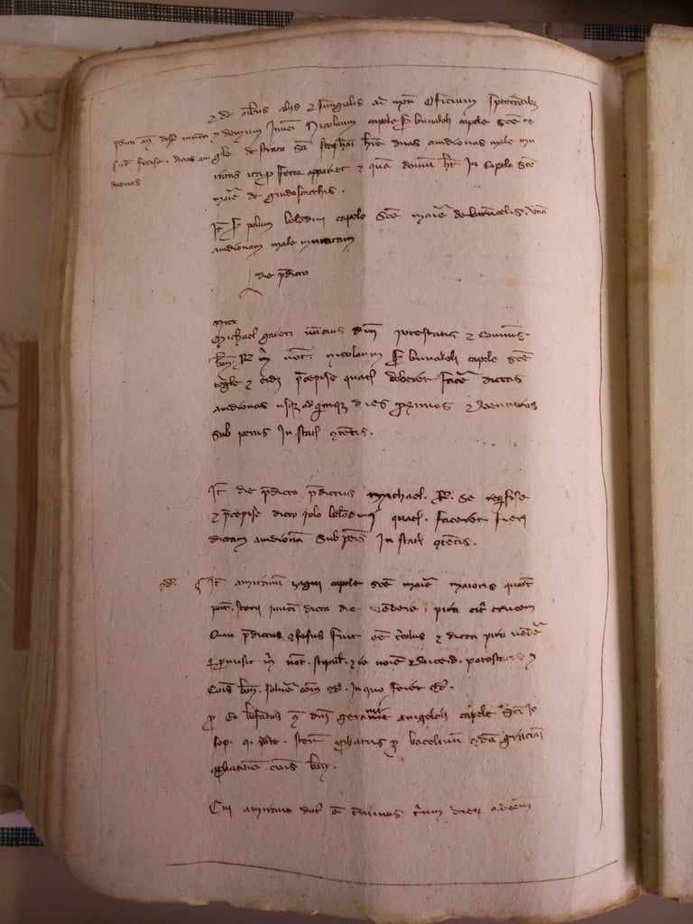 Paper records from 1302 Bologna.