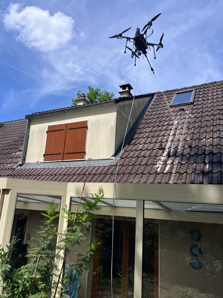 traitement toiture drone 77