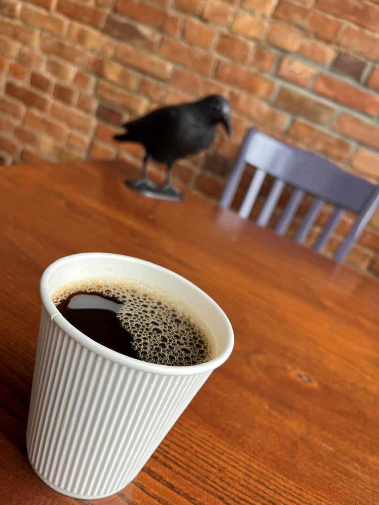 Crow, Crow City Coffee, Coffee, Tea, Cappuccino, Latte, Americano, Friends, Cold Brew, Crow Fest