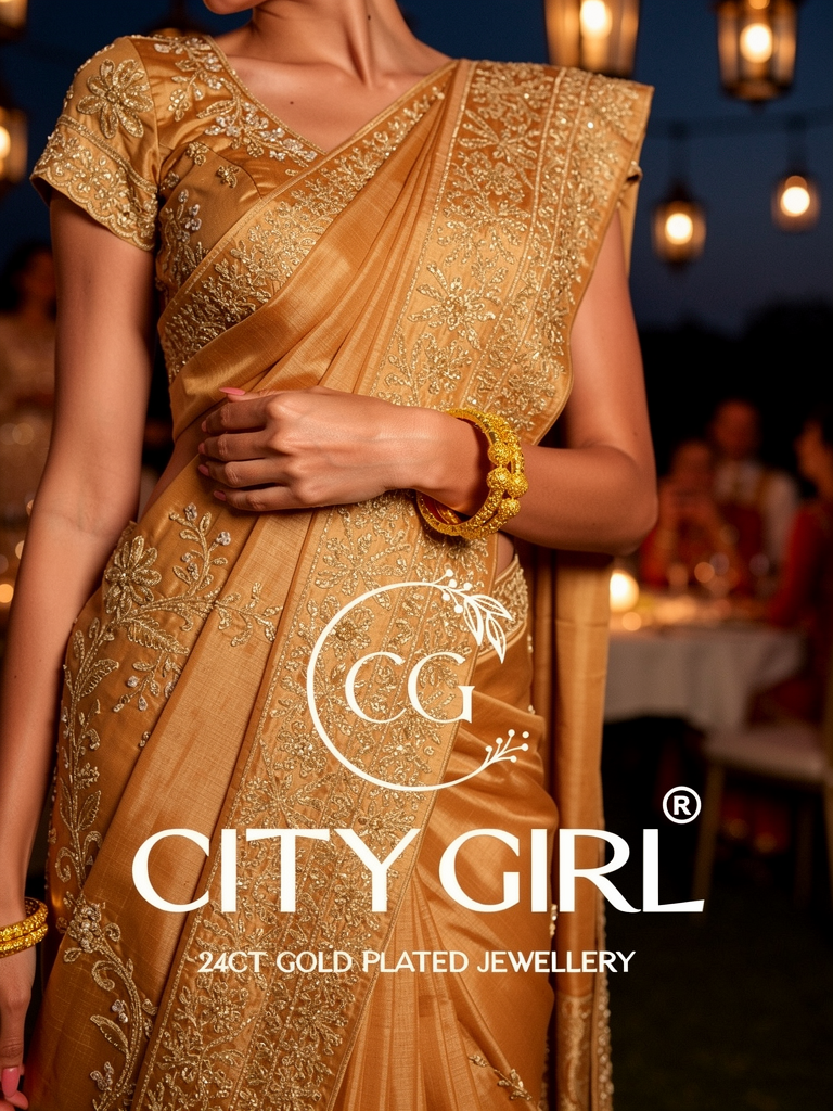 City Girl Jewellery - citygirlbangles - 18 Carat Gold Plated  - Party Wear - Bangles Set