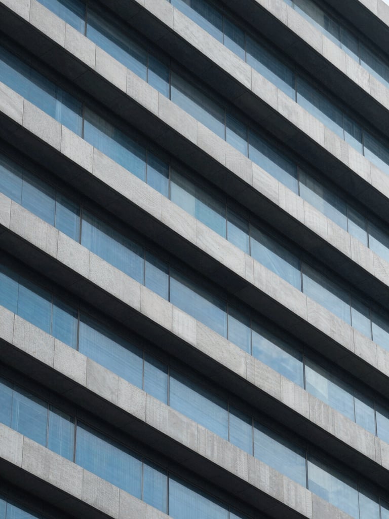 Abstract geometric security pattern with clean blue and gray architectural lines, sharp focus, professional studio lighting