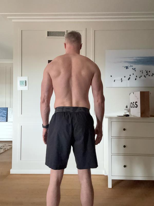 client transformation photo muscle growth