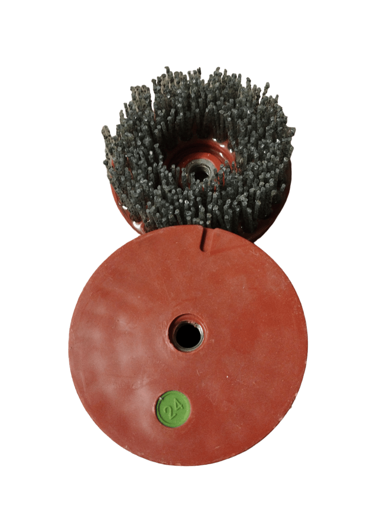 Brosse à vieillir ronde carborundum