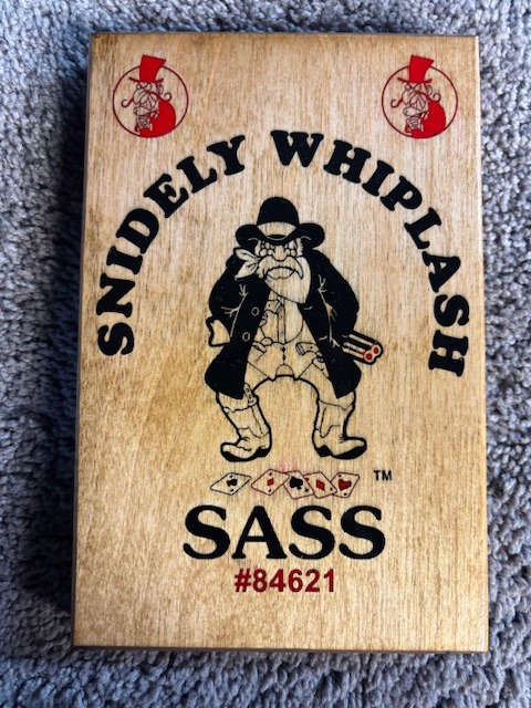 Large SASS Cart Plaque with epoxy