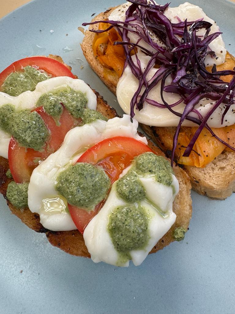 Cauliflower mozzarella sandwiches