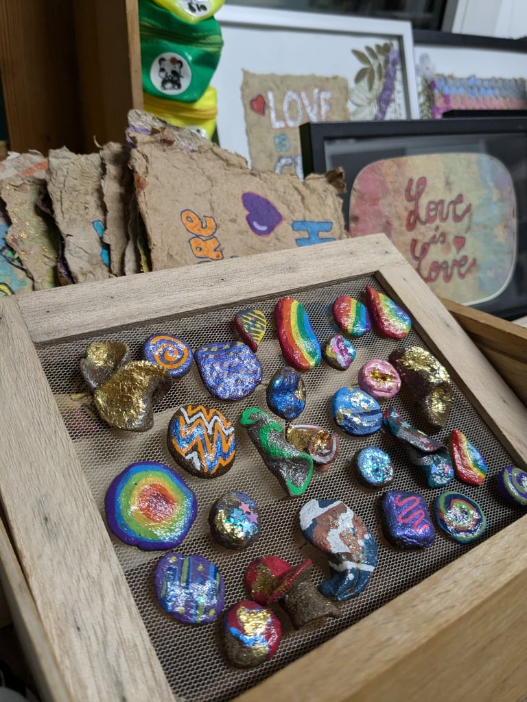 coffee ground earings