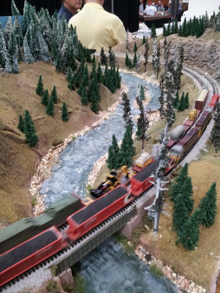 A meet crossing the river on Moose Jaw