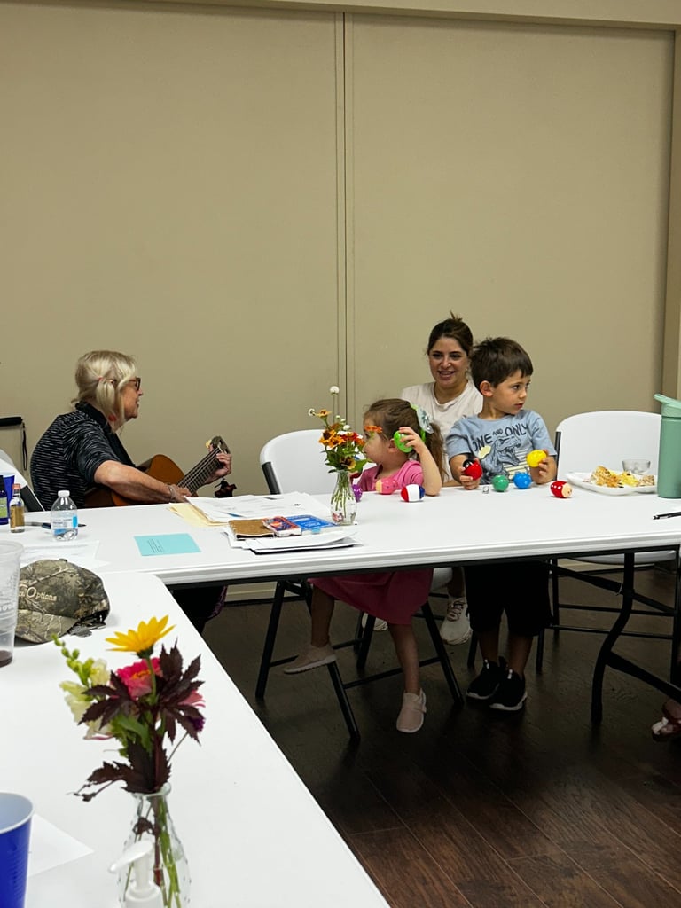 Rabbi Padorr with kids