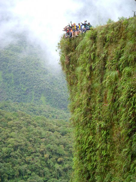 Death Road on a bike in Bolivia