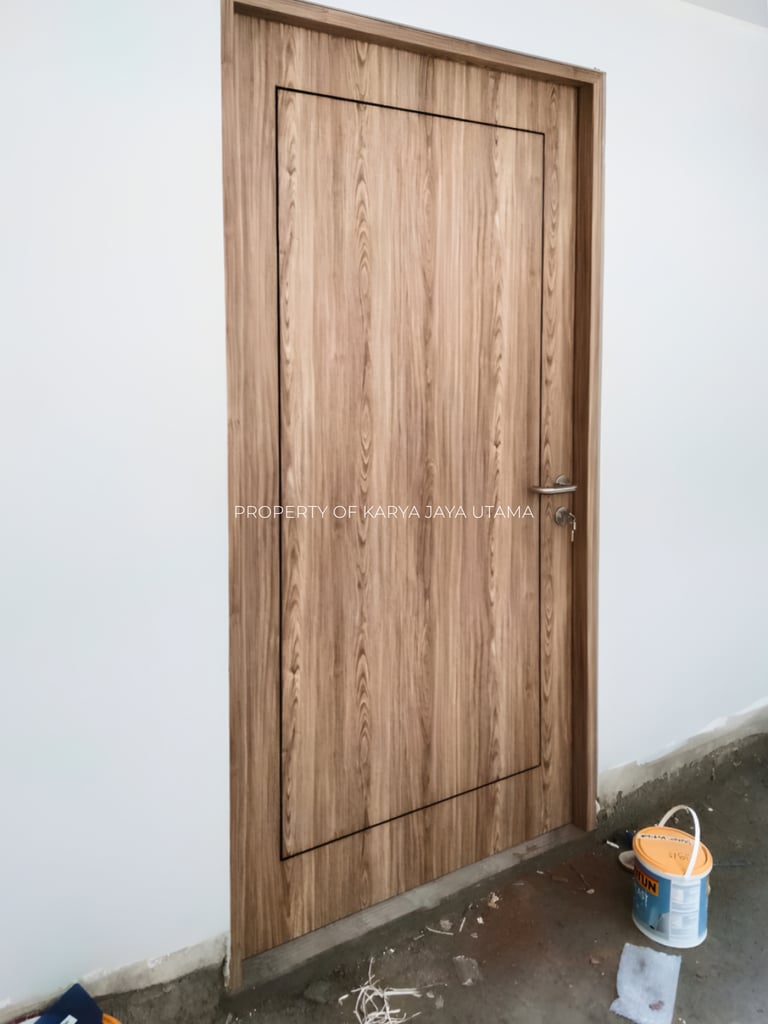 Pintu SWP lapisan PVC sheet untuk rumah tinggal